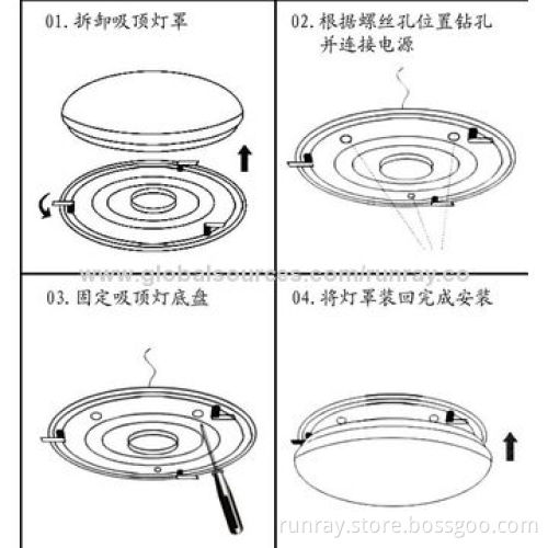 12W Ceiling Light, 85-265V AC or 12V DC, Beautiful Design, 80-110lm/W, 72 Hours Aging Time, CE, RoHSNew